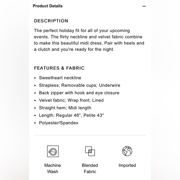 Express Red Velvet Sweetheart Neckline Strapless Midi Dress NEW size small - Picture 5 of 6